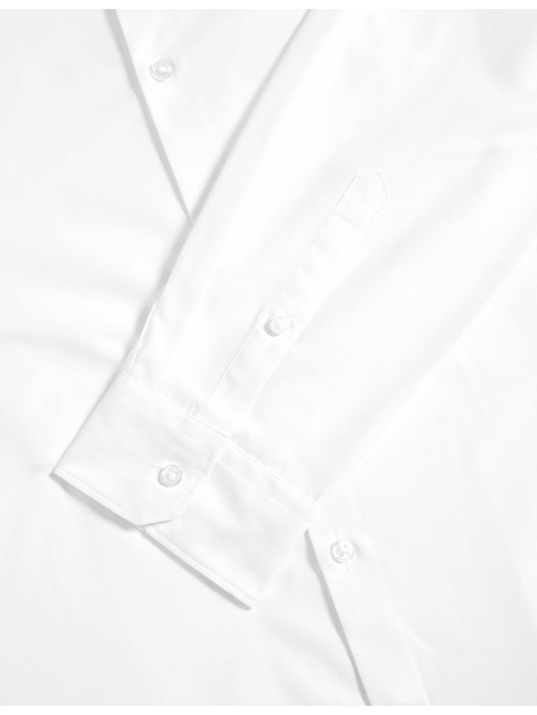 Marks & Spencer Marks & Spencer fehér, keskeny szabású ing pamut keverékből, vasalást nem igénylő anyagból