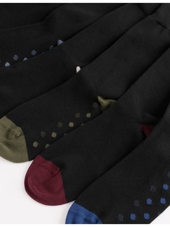 Marks & Spencer Marks & Spencer Cool & Fresh™ magas pamtartalmú zokni, vegyes csomag, 7 pár fekete