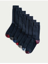 Marks & Spencer 7 pár Cool & Fresh™ magas pamutszövetből készült zokni Marks & Spencer Navy