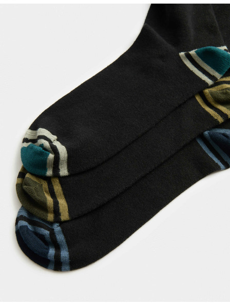 Marks & Spencer 7 pár Cool & Fresh™ magas pamutszövetből készült zokni Marks & Spencer fekete