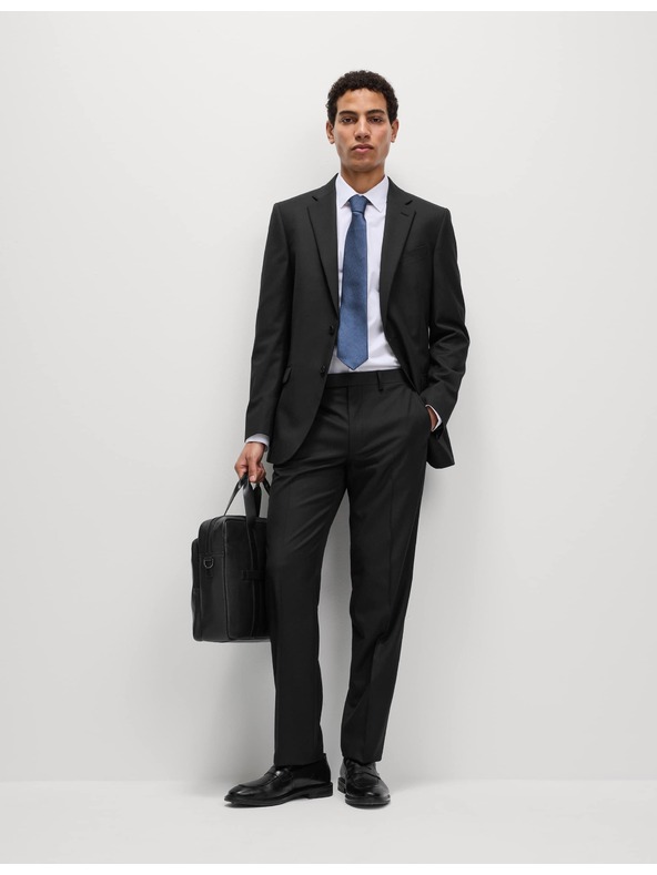 Marks & Spencer Marks & Spencer klasszikus szabású öltöny nadrág fekete