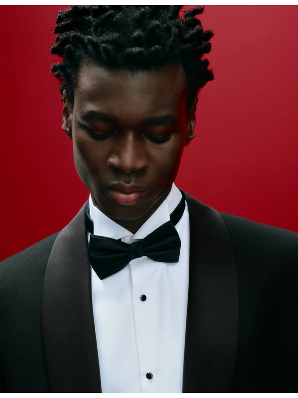 Marks & Spencer Marks & Spencer mintás csokornyakkendő fekete