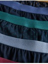 Marks & Spencer Jersey boxeralsó 100% pamutból, Cool & Fresh™ technológia és geometriai mintával, 5 db-os szett Marks & Spencer sötétkék