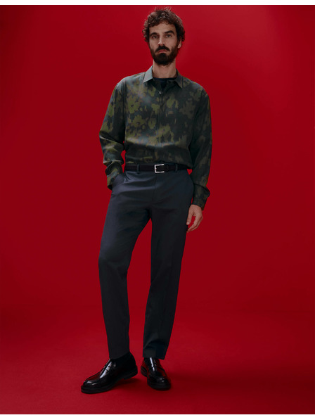 Marks & Spencer Normál szabású nadrág Smart Stretch technológiával Marks & Spencer tengerészkék