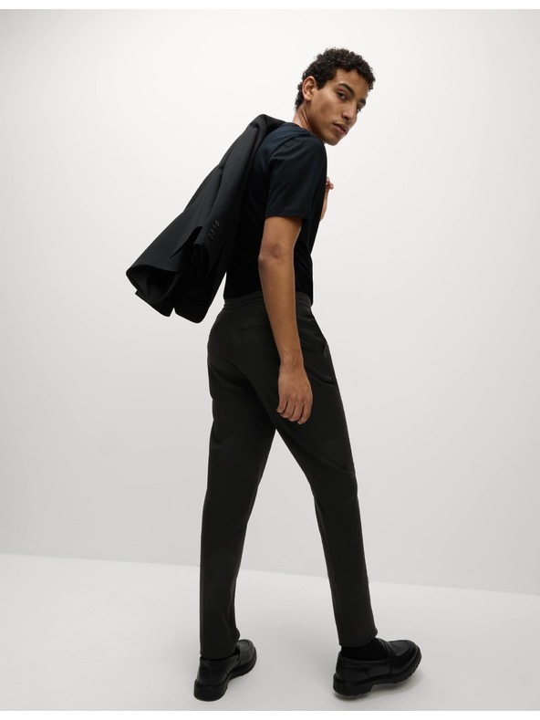 Marks & Spencer Rugalmas, klasszikus szabású formális nadrág Marks & Spencer fekete