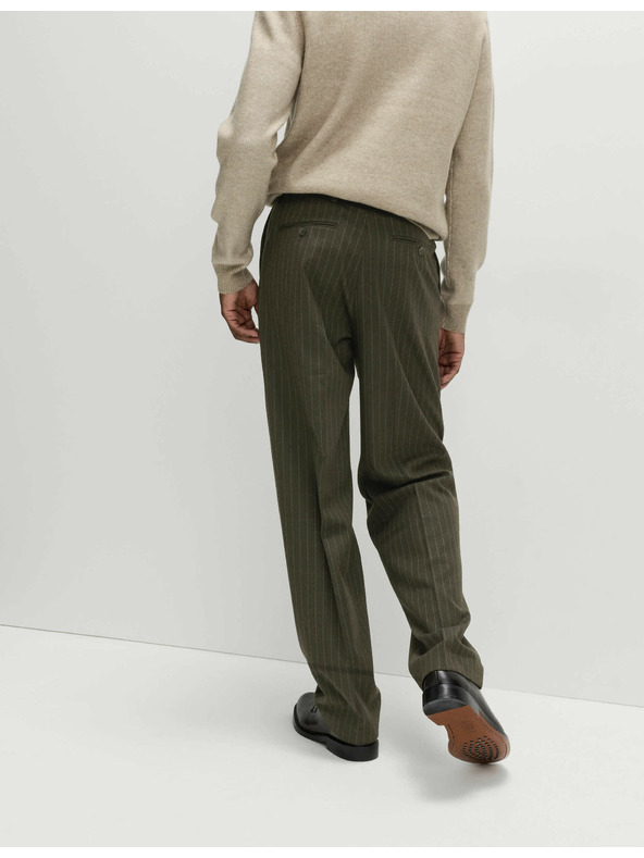 Marks & Spencer Sima, bő szabású nadrág finom csíkokkal Marks & Spencer barna