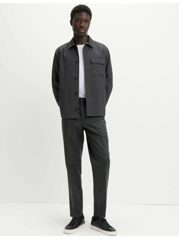 Marks & Spencer Elegáns nadrág rugalmas derékrésszel pamutkeverékből Marks & Spencer szürke