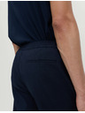Marks & Spencer Elegáns nadrág rugalmas derékrésszel pamutkeverékből Marks & Spencer tengerészkék