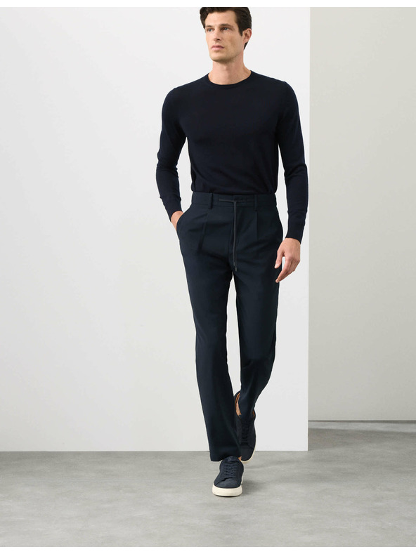 Marks & Spencer Marks & Spencer gyapjúkeverék öltöny nadrág tengerkék