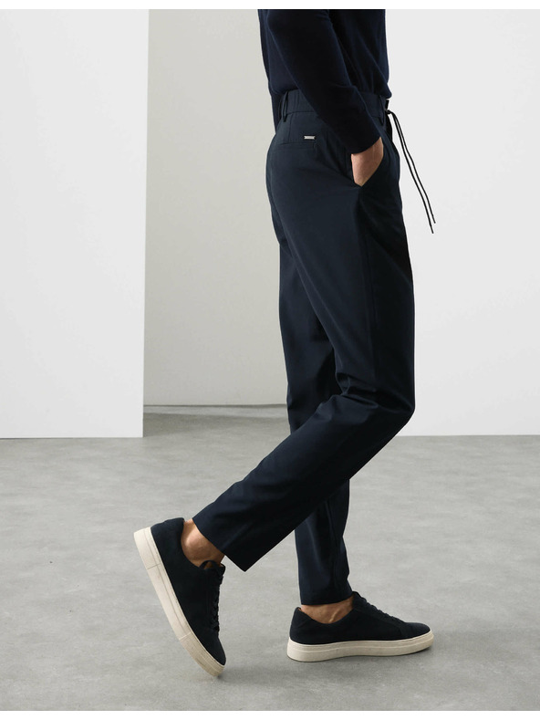 Marks & Spencer Marks & Spencer gyapjúkeverék öltöny nadrág tengerkék