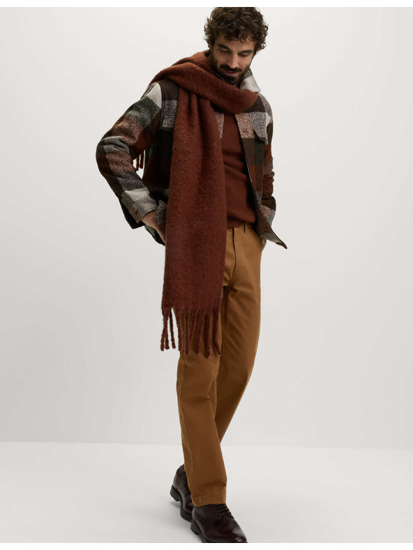 Marks & Spencer Marks & Spencer Heritage vászon chino nadrág normál szabással barna