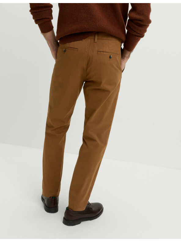 Marks & Spencer Marks & Spencer Heritage vászon chino nadrág normál szabással barna