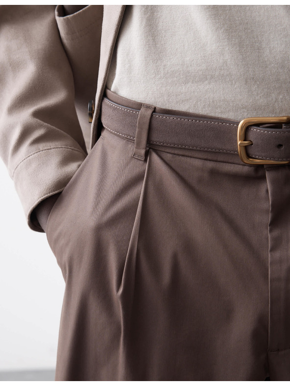 Marks & Spencer Marks & Spencer szuper könnyű chino nadrág, enyhén szűkített szabás barna