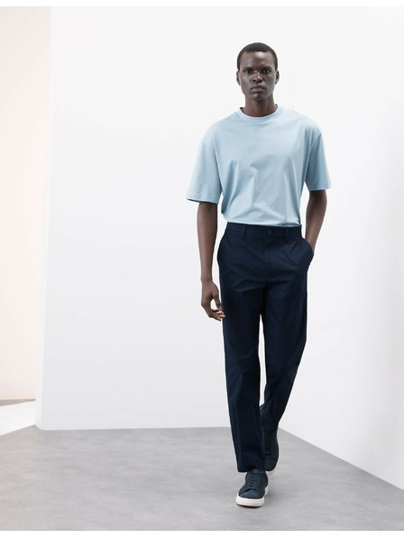 Marks & Spencer Marks & Spencer szuper könnyű chino nadrág, normál szabás tengerkék