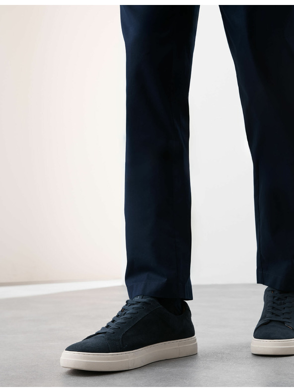 Marks & Spencer Marks & Spencer szuper könnyű chino nadrág, normál szabás tengerkék