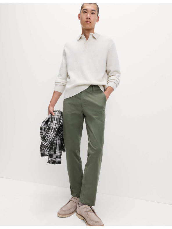 Marks & Spencer Stretch chino nadrág normál szabású Marks & Spencer zöld