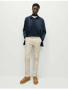 Marks & Spencer Stretch chino nadrág vékony szabású Marks & Spencer bézs színű