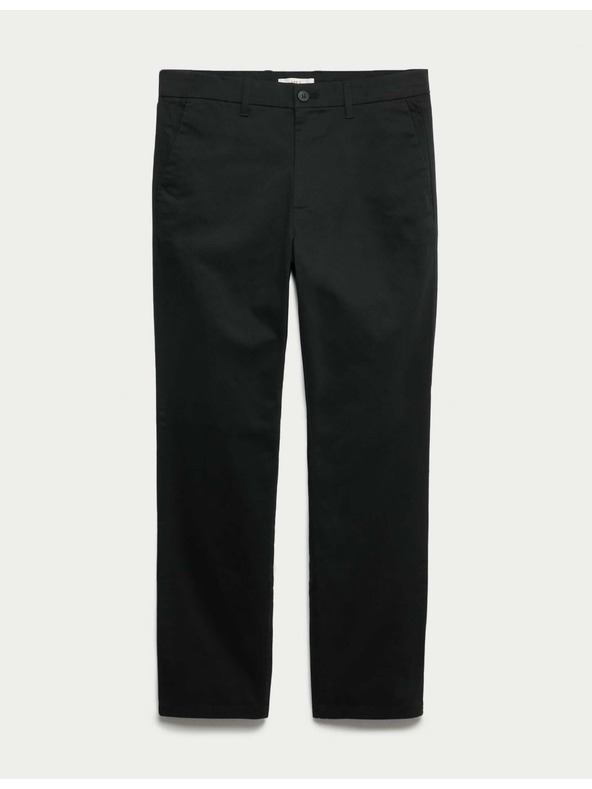 Marks & Spencer Marks & Spencer Regular Fit Stretch chino nadrág fekete