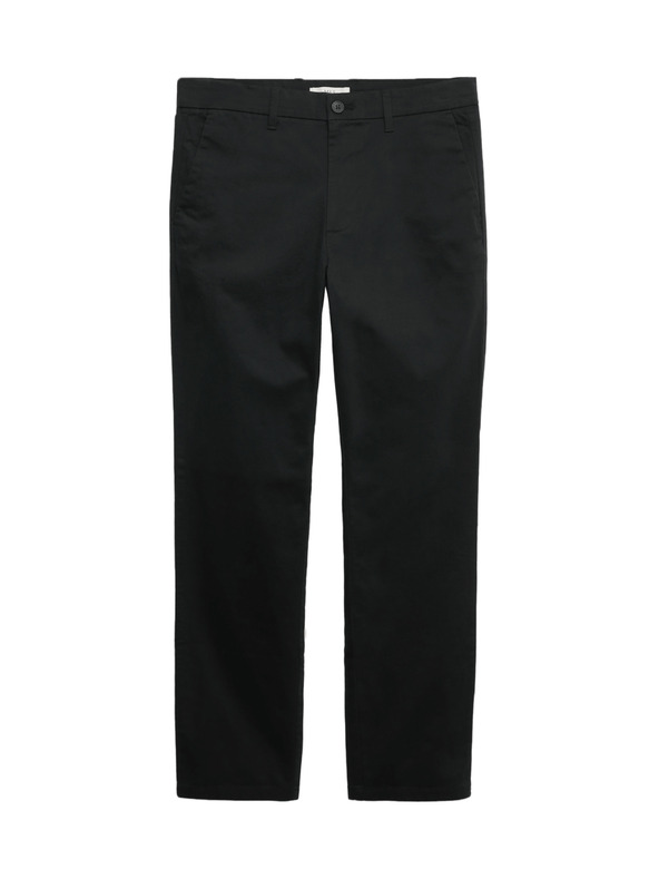 Marks & Spencer Marks & Spencer Regular Fit Stretch chino nadrág fekete