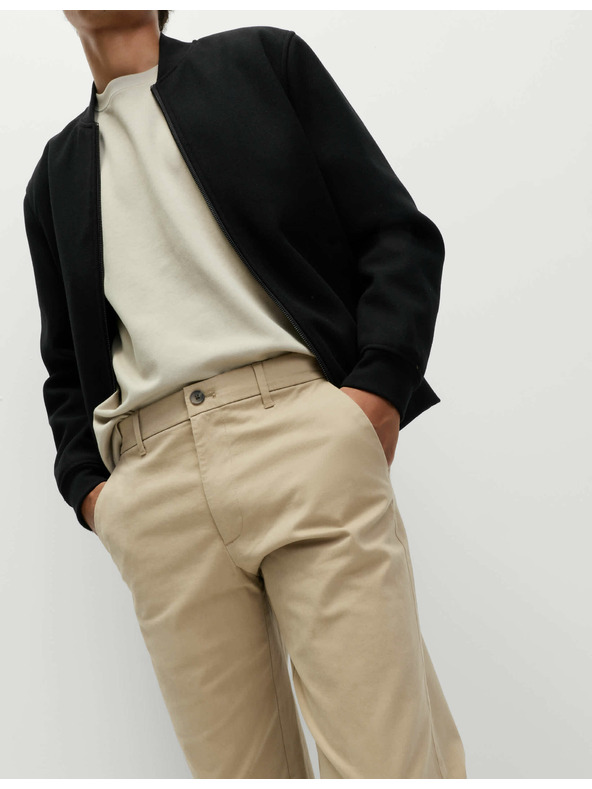 Marks & Spencer Rugalmas chino nadrág normál szabással Marks & Spencer bézs