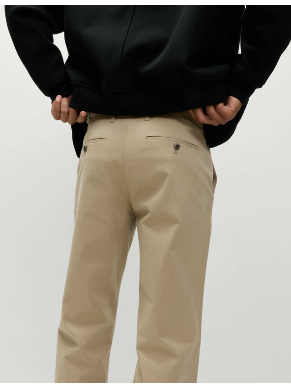 Marks & Spencer Rugalmas chino nadrág normál szabással Marks & Spencer bézs