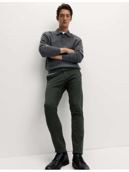 Marks & Spencer Marks & Spencer sztreccs chino nadrág Slim fit szürke