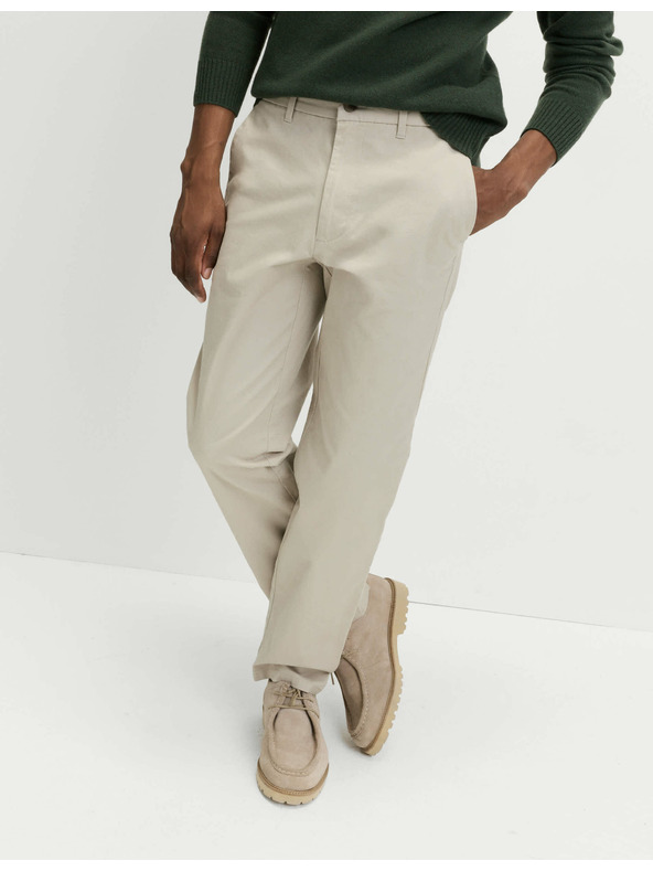 Marks & Spencer Rugalmas chino nadrág normál szabással Marks & Spencer bézs