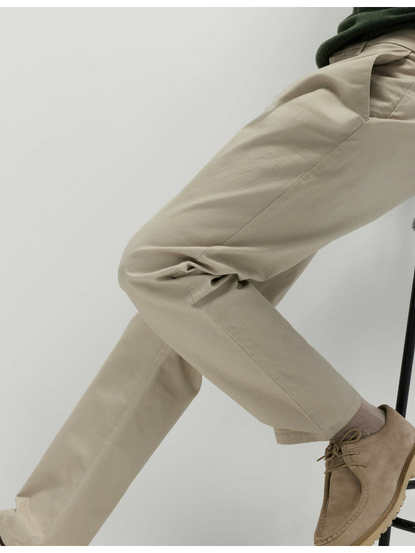 Marks & Spencer Rugalmas chino nadrág normál szabással Marks & Spencer bézs