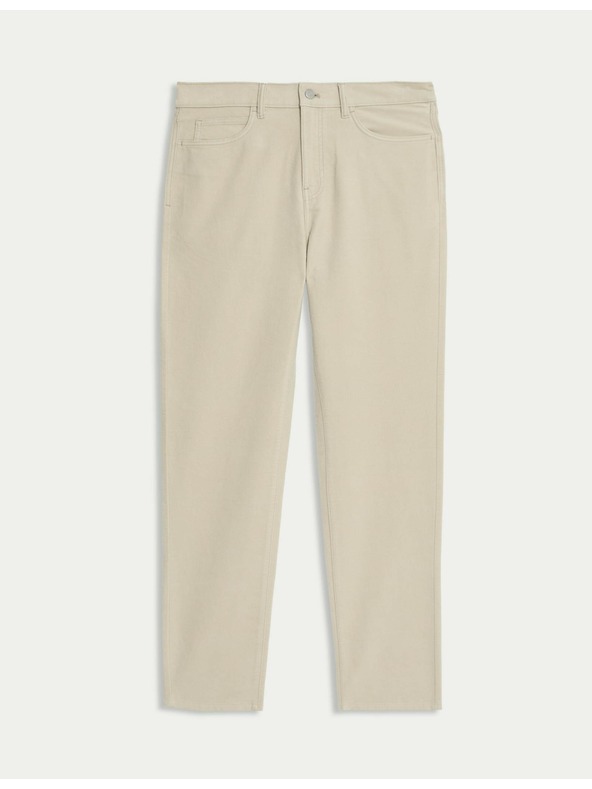 Marks & Spencer Marks & Spencer olasz kordbársony nadrág egyenes szabással, 5 zsebbel bézs