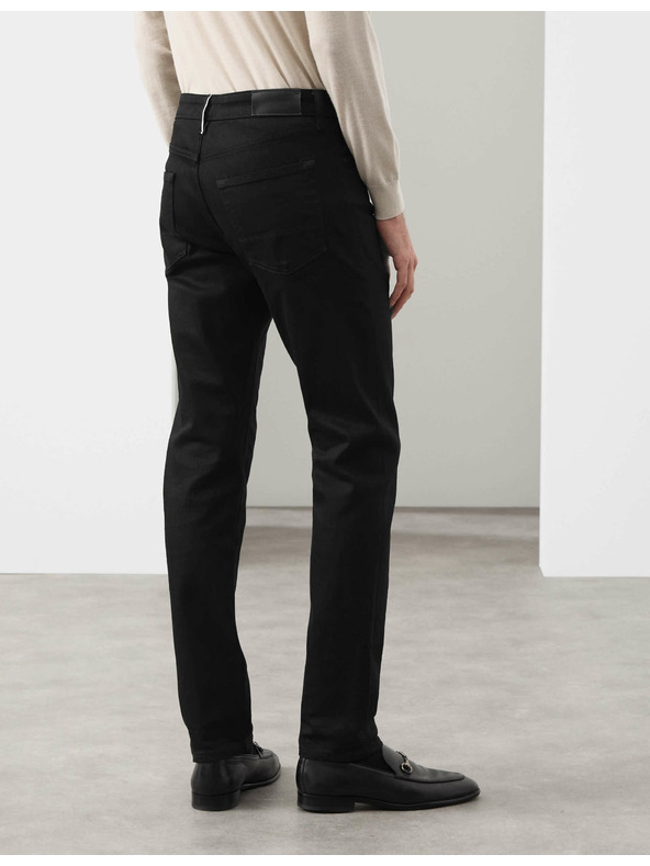 Marks & Spencer Marks & Spencer japán stílusú rugalmas farmer, keskeny szabás fekete