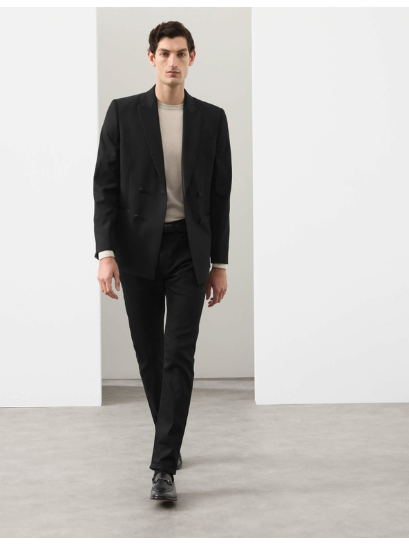 Marks & Spencer Marks & Spencer japán stílusú rugalmas farmer, keskeny szabás fekete