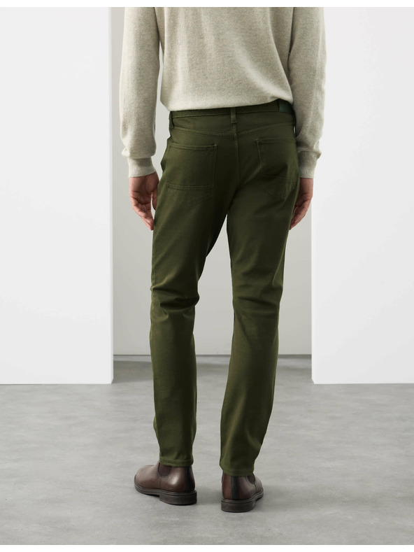 Marks & Spencer Sztreccs farmer 360 fokos rugalmassággal, szűkített szabás, Marks & Spencer zöld