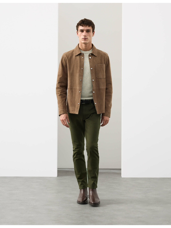 Marks & Spencer Sztreccs farmer 360 fokos rugalmassággal, szűkített szabás, Marks & Spencer zöld