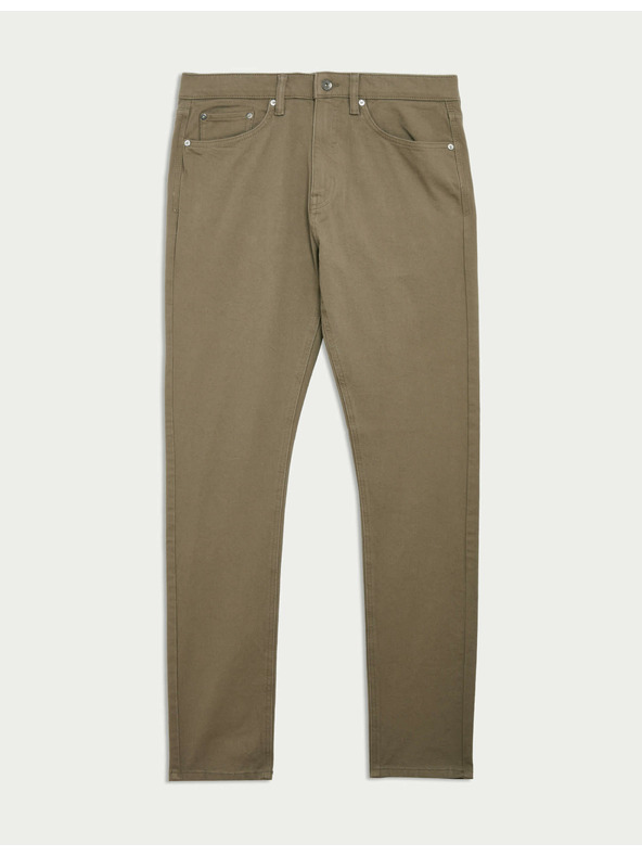 Marks & Spencer Sztreccs farmer 360 fokos rugalmassággal, szűkített szabás, Marks & Spencer barna