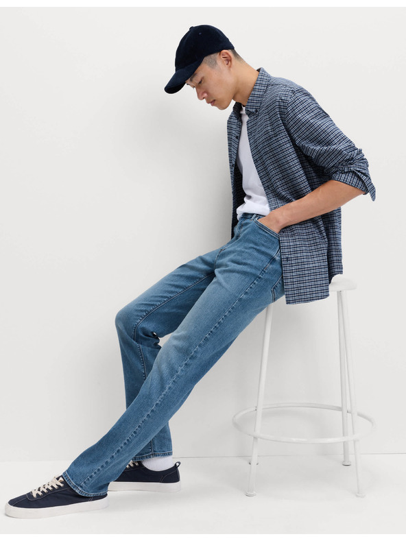 Marks & Spencer Marks & Spencer egyenes szabású sztreccs farmer kék