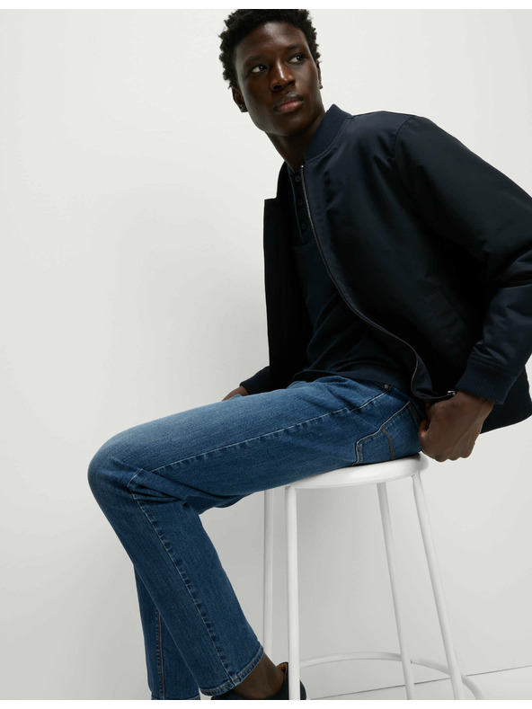 Marks & Spencer Marks & Spencer sztreccs chino nadrág szűk szabású, tengerészkék