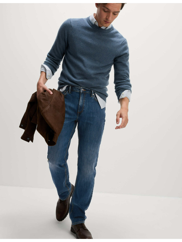 Marks & Spencer Sztreccs farmer egyenes szárral, Marks & Spencer sötétkék