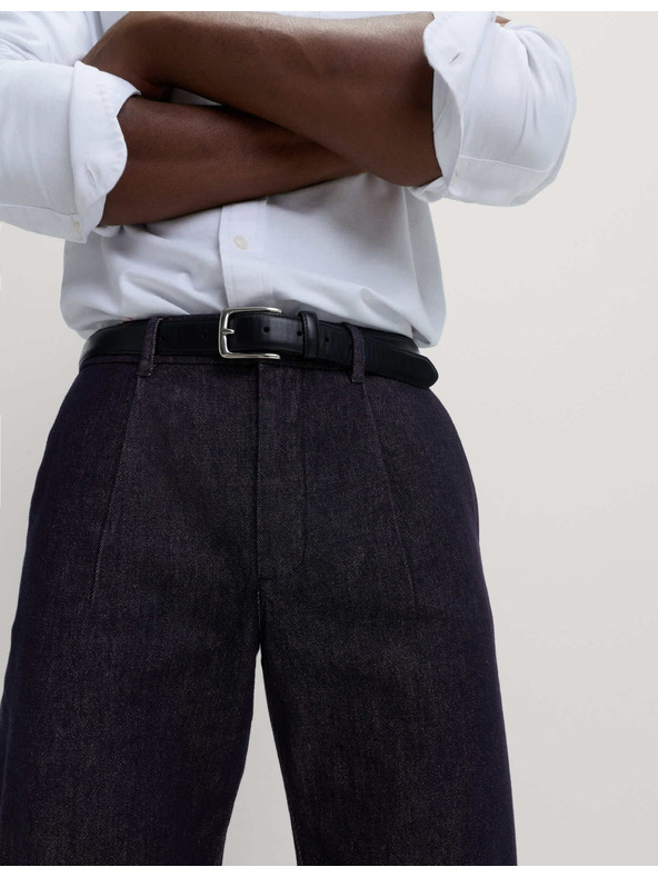 Marks & Spencer Smart Pleat karcsúsított farmer, Marks & Spencer sötétkék