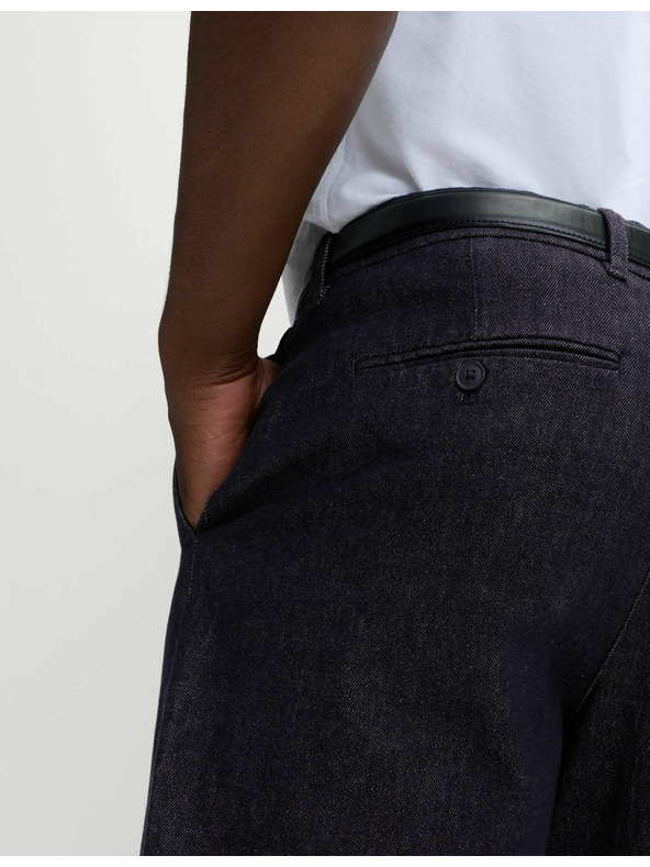 Marks & Spencer Smart Pleat karcsúsított farmer, Marks & Spencer sötétkék