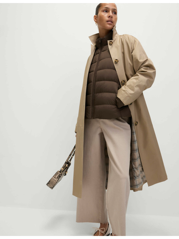 Marks & Spencer Marks & Spencer összehajtható pehelytoll béléses dzseki barna