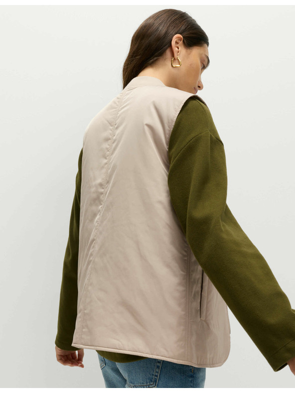 Marks & Spencer Marks & Spencer bélelt mellény bézs