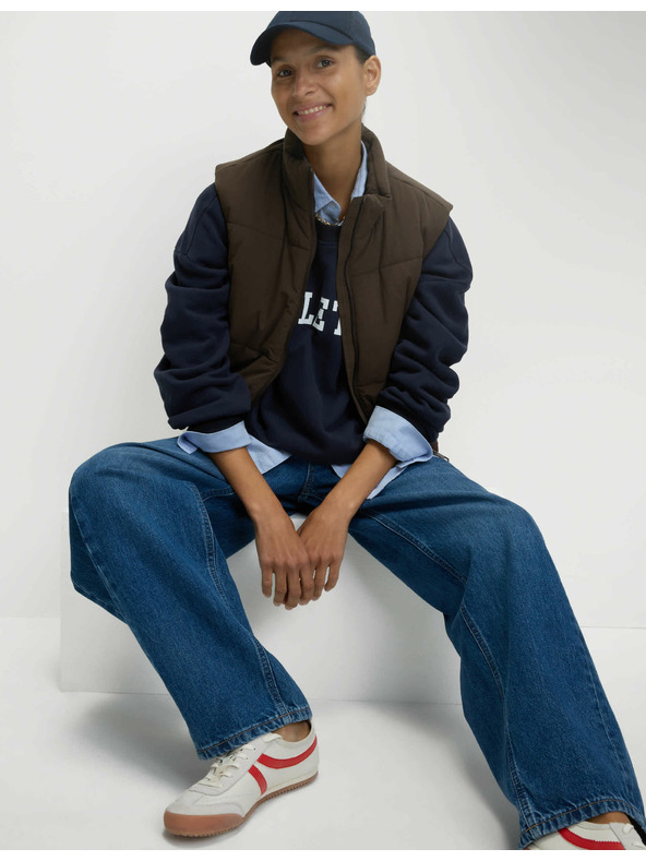 Marks & Spencer Marks & Spencer Thermowarmth™ technológiás rövid steppelt mellény barna