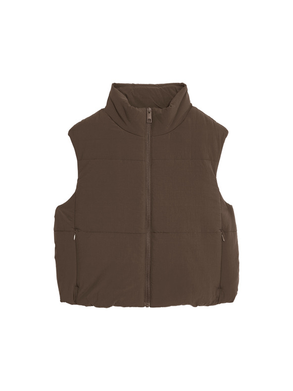 Marks & Spencer Marks & Spencer Thermowarmth™ technológiás rövid steppelt mellény barna