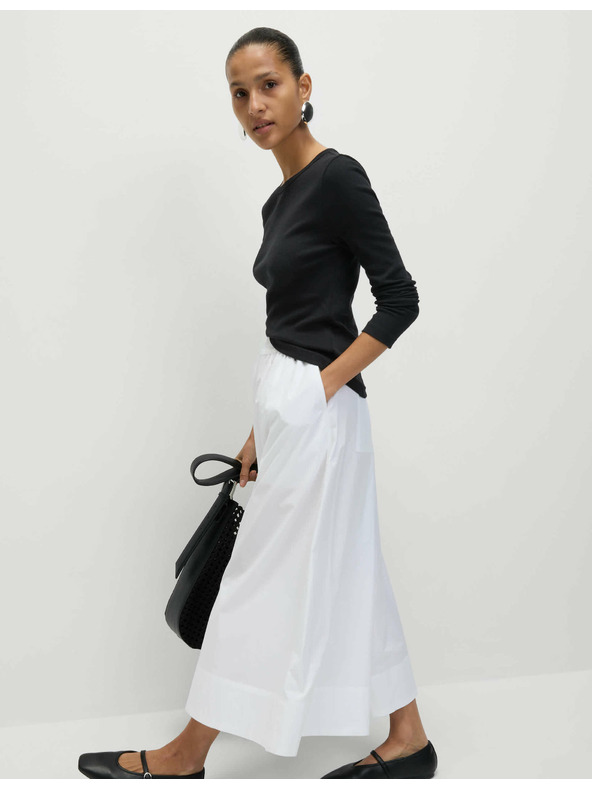 Marks & Spencer Bordázott felső magas pamuttartalommal, Marks & Spencer fekete