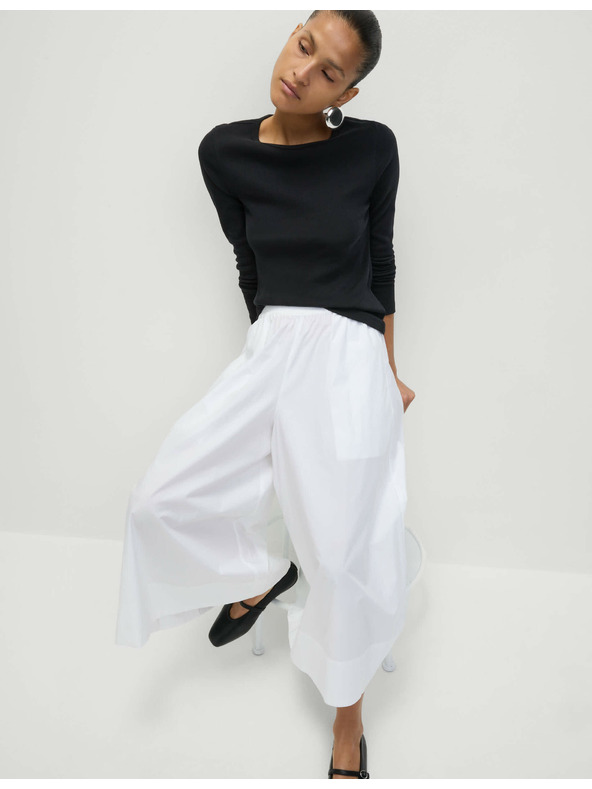 Marks & Spencer Bordázott felső magas pamuttartalommal, Marks & Spencer fekete