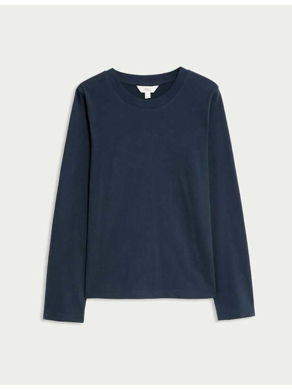 Marks & Spencer Mindennapi viseletre alkalmas 100% pamut felső, Marks & Spencer tengerkék