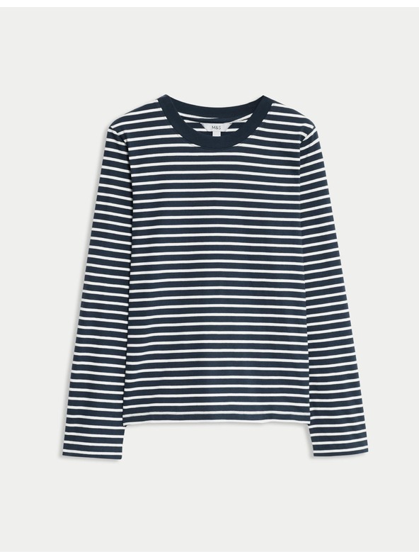 Marks & Spencer Mindennapi viseletre alkalmas 100% pamut felső, Marks & Spencer tengerkék