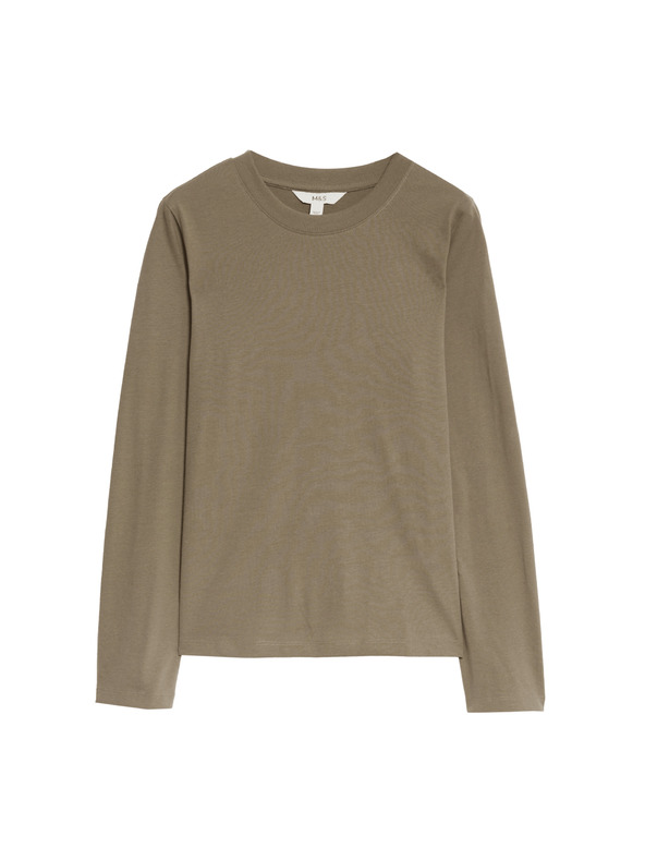 Marks & Spencer Mindennapi viseletre alkalmas 100% pamut felső, Marks & Spencer zöld