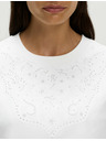 Marks & Spencer Díszített Lucky póló 100% pamutból Marks & Spencer fehér