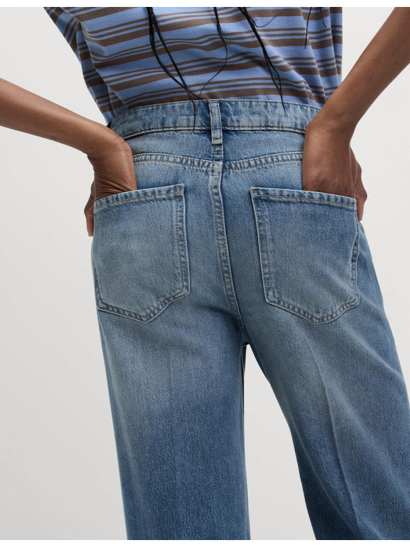 Marks & Spencer Marks & Spencer bővített farmer közepes derekú, tengerészkék